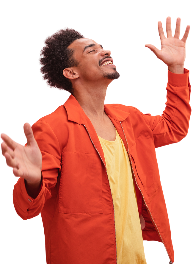 Orange jacket